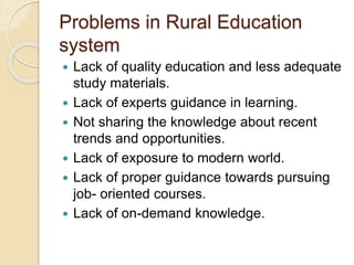 Rural education | PPTX