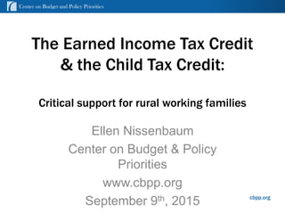The Earned Income Tax Credit & the Child Tax Credit | PDF