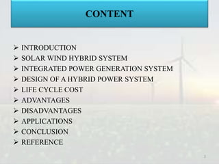 Rural electrification through solar and wind hybrid system | PPTX