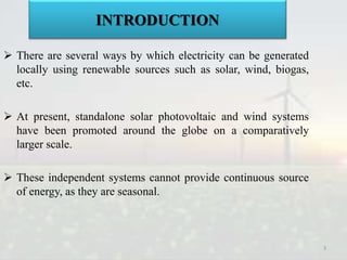 Rural electrification through solar and wind hybrid system | PPTX