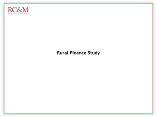 Rural Finance Study 