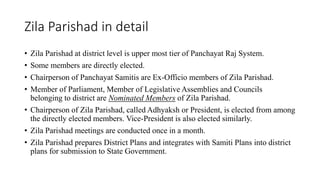 Rural local bodies and function Panchayati Raj System (PRIs)