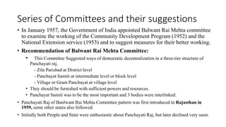 Rural local bodies and function Panchayati Raj System (PRIs)