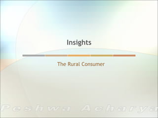 Insights


The Rural Consumer
 