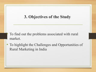 challenges and opportunities of rural market | PPT