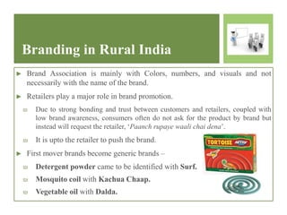 Rural Marketing - An Insight