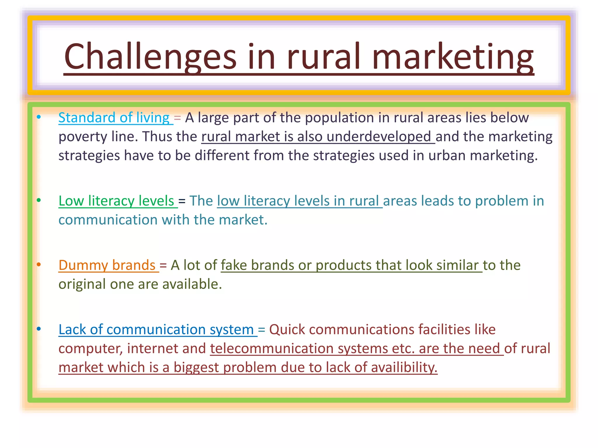 Rural marketing | PPT