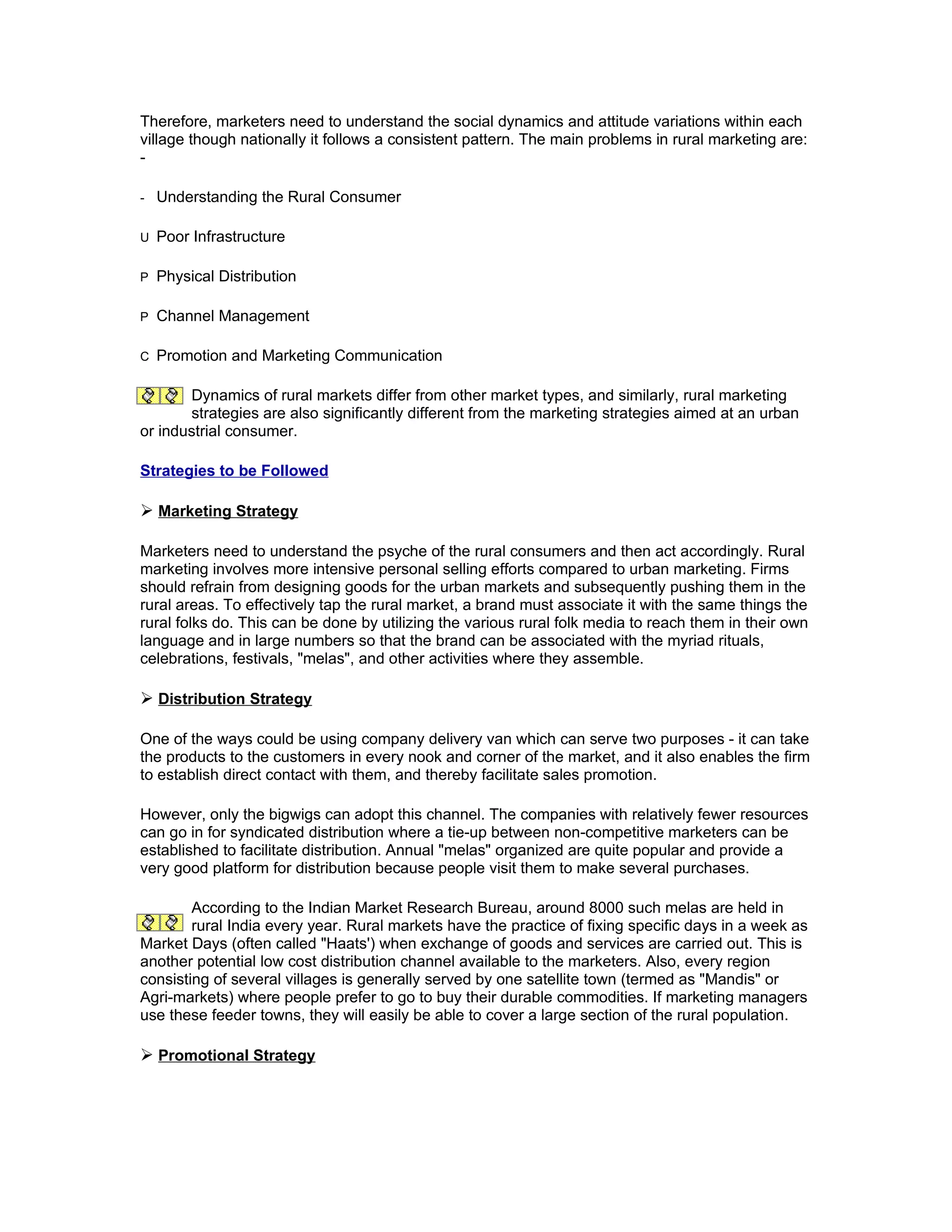Rural marketing challenges, opportunities & strategies | DOC