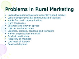 Rural Marketing - Rural Consumer Behavior & Distribution Strategies | PPT