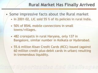 Rural marketing issues, opportunity and challenges | PDF