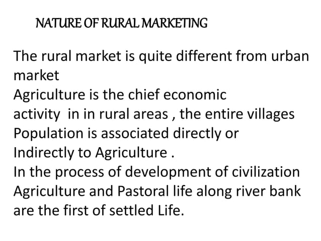 Rural marketing | PPT