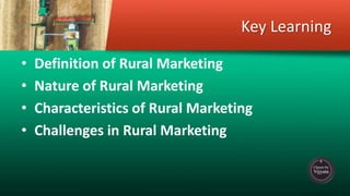 Introduction to Rural marketing | PPTX