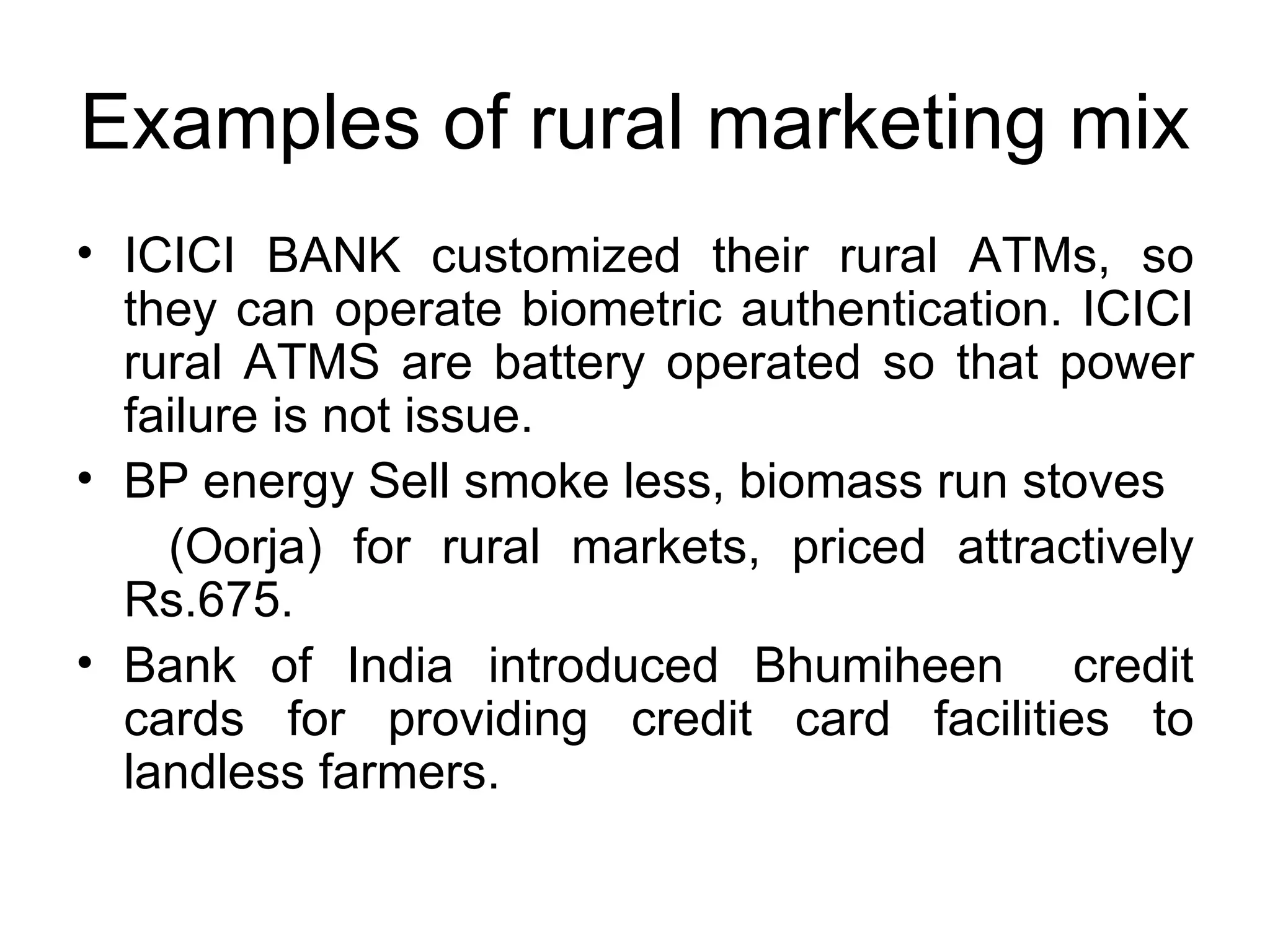 Rural Marketing Mix | PPT