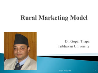 Dr. Gopal Thapa
Tribhuvan University
Gopal Thapa, IIMS 1
 