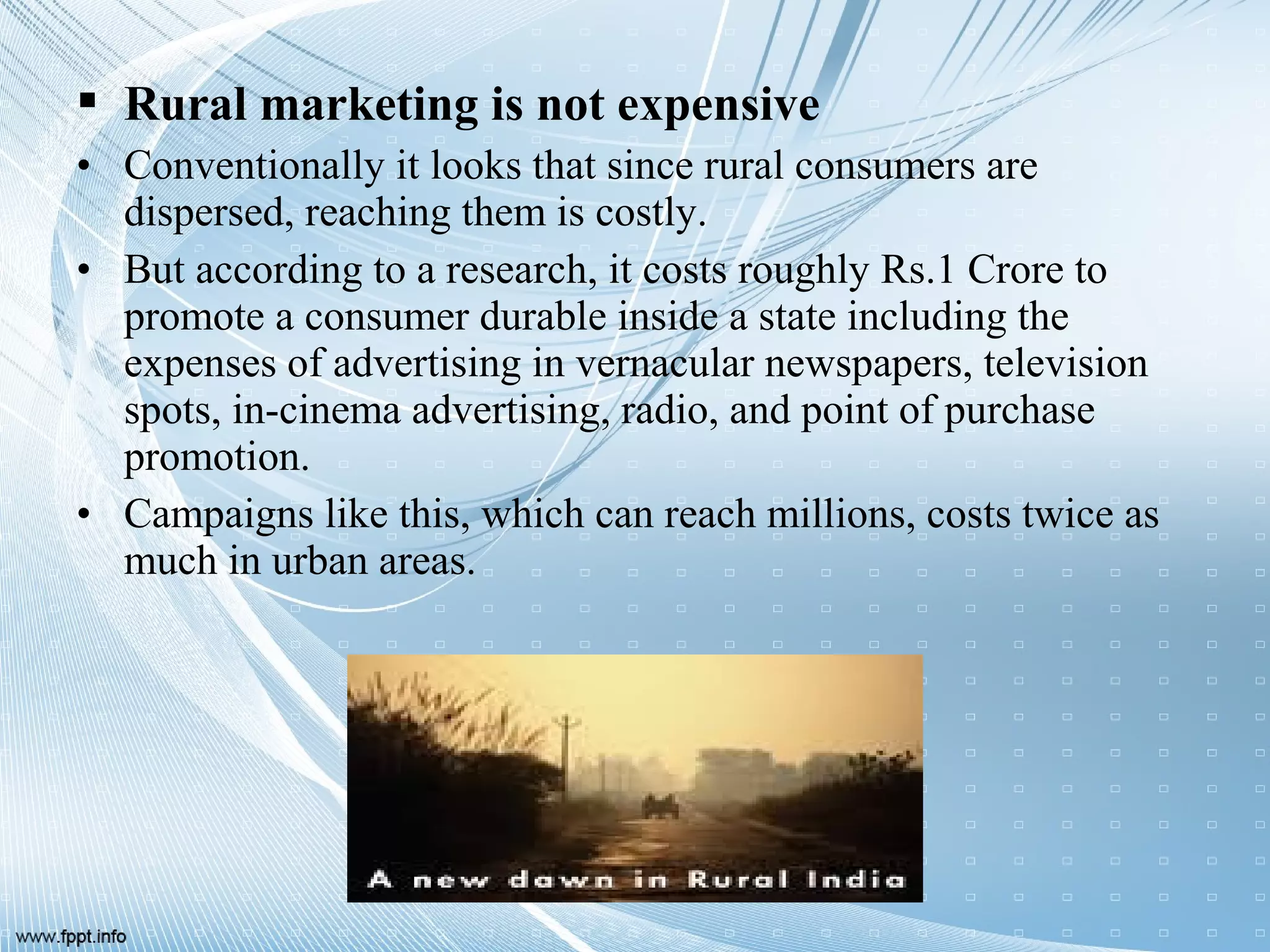 Rural marketing ppt | PPT