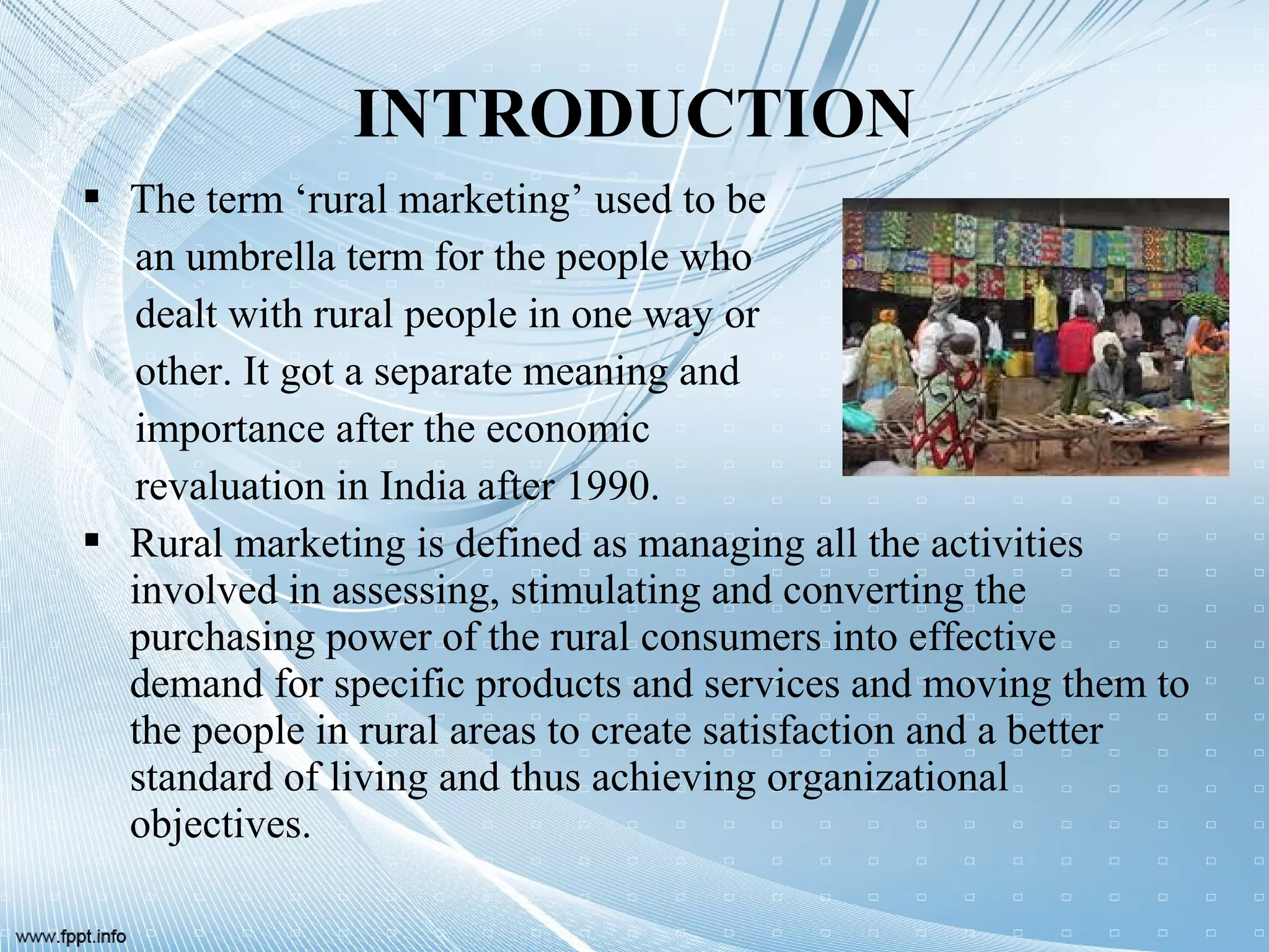 Rural marketing ppt | PPT
