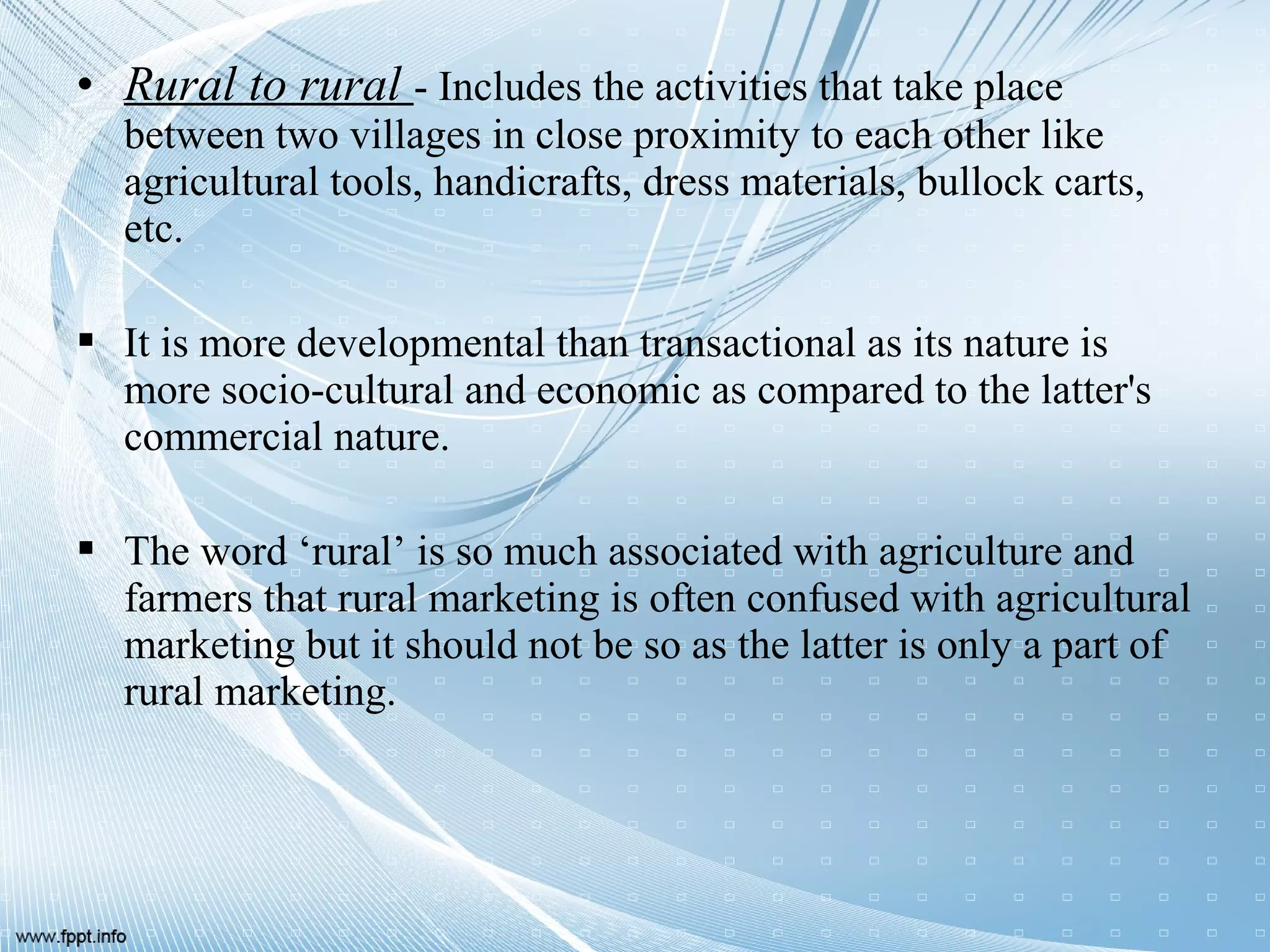 Rural marketing ppt | PPT