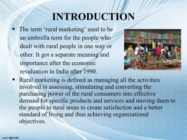 Rural marketing ppt | PPT | Agriculture | Industries