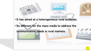 Media For Rural Development Rural media | PPTX