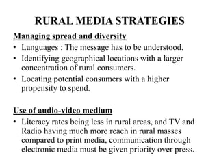 Media For Rural Development Rural media planning | PPTX
