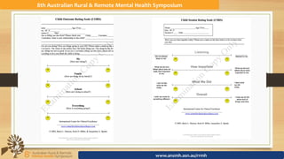 8th	Australian	Rural	&	Remote	Mental	Health	Symposium	
www.anzmh.asn.au/rrmh	
 