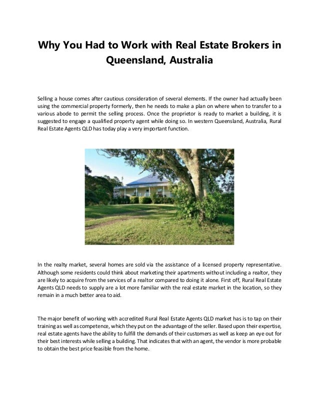 Rural real estate agents in qld