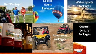 Golf Packages
Special
Event
Packages
Winery
Packages
Adventure
Packages
Water Sports
Packages
Custom
Leisure
Packages
 