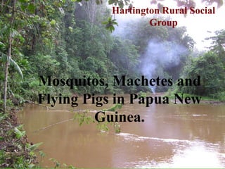 Mosquitos, Machetes and
Flying Pigs in Papua New
Guinea.
Hartington Rural Social
Group
 