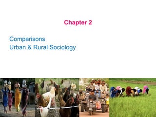 Chapter 2 Comparisons Urban & Rural Sociology 
