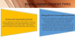 RURAL UNEMPLOYMENT-TYPES
 