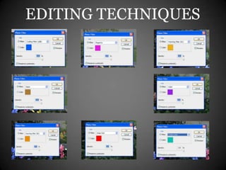 EDITING TECHNIQUES
 
