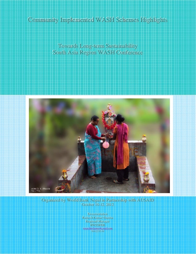 Building Sustainable Water Supply and Sanitation Schemes in Nepal