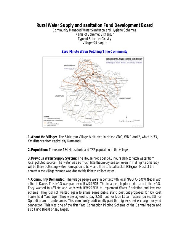 Building Sustainable Water Supply and Sanitation Schemes in Nepal