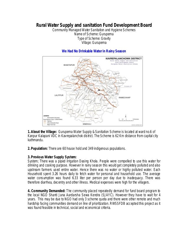 Building Sustainable Water Supply and Sanitation Schemes in Nepal