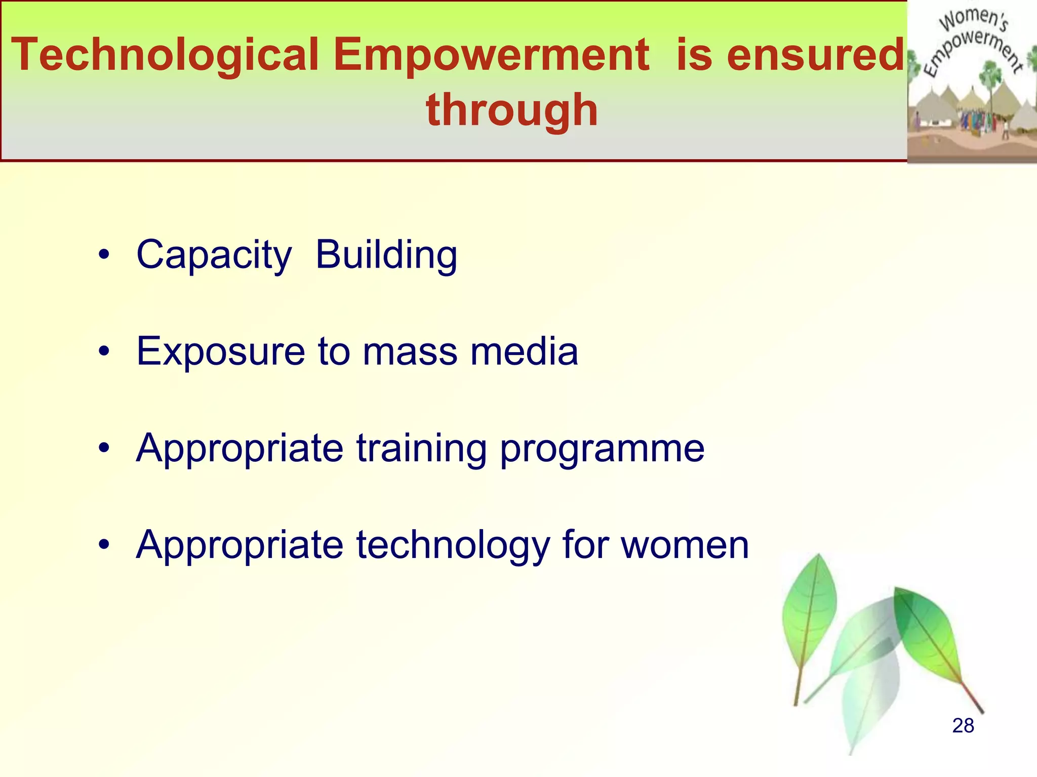 Empowerment of rural women in India | PPT
