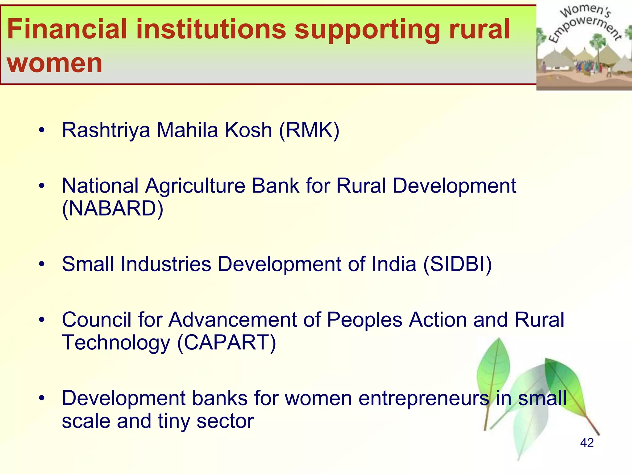 Empowerment of rural women in India | PPT