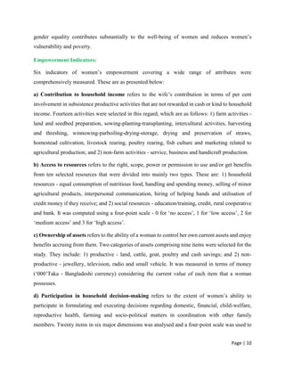 Rural women in agriculture(Morshed) | PDF