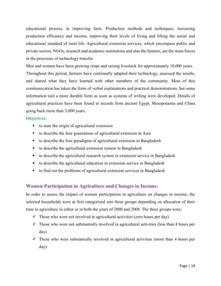 Rural women in agriculture(Morshed) | PDF