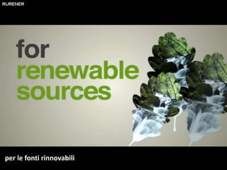 per le fonti rinnovabili