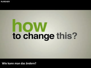 Wie kann man das ändern? 