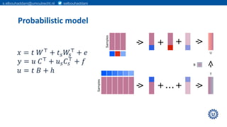 Statistical models for the integration of multiple omics datasets | PDF