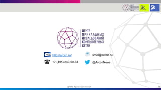 http://arccn.ru/ smel@arccn.ru
@ArccnNews+7 (495) 240-50-63
24ЦПИКС Руслан Смелянский
 