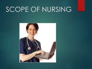 SCOPE OF NURSING
 