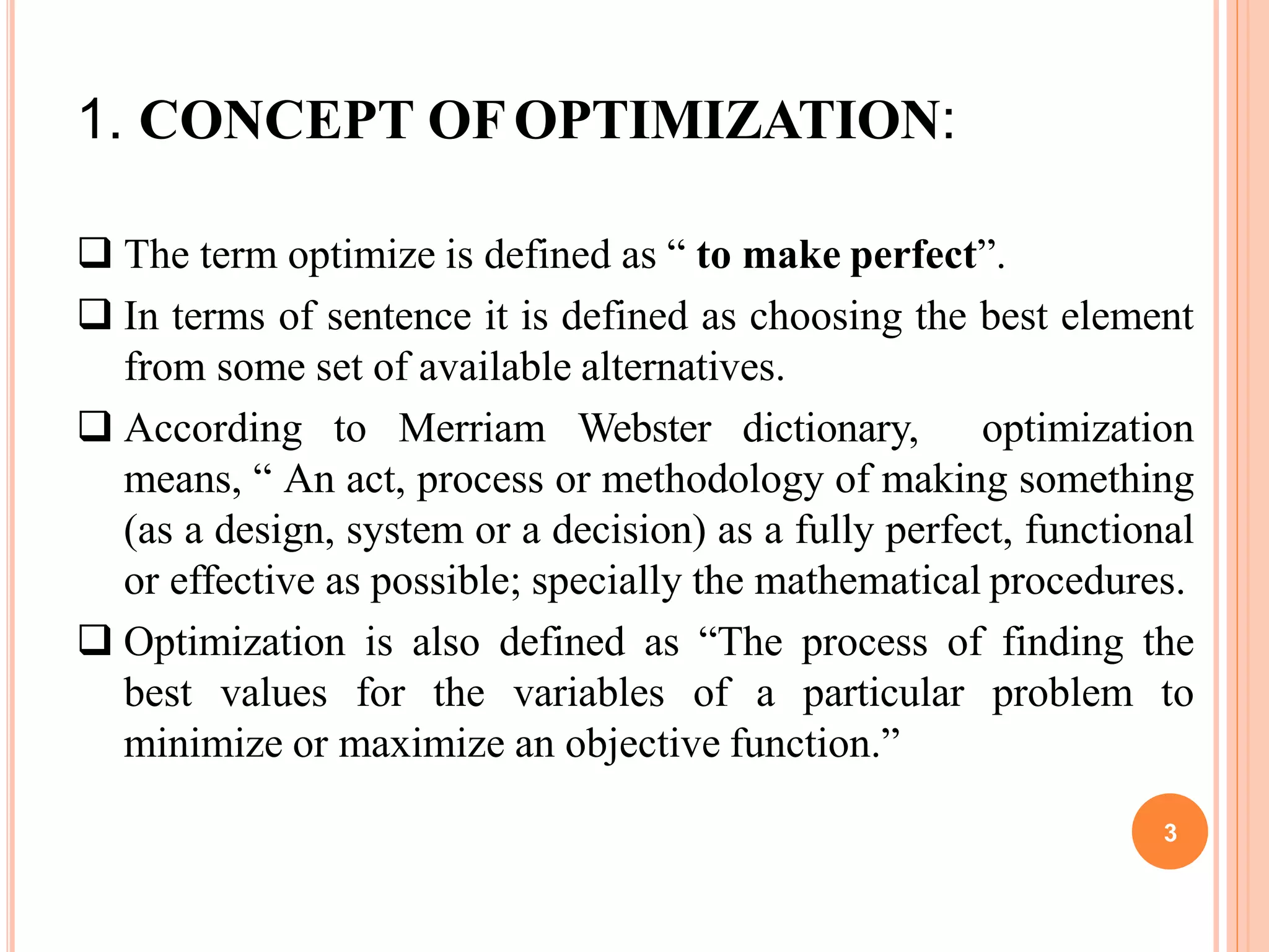 Optimization Technique In Pharmaceutical Formulation(Cocept,Parameters ...