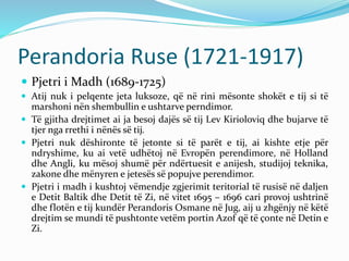 Perandoria Ruse Rusia gjatë shek.XVII-XVIII | PPTX