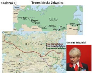 saobraćaj Transsibirska železnica
Stanica u Vladivostoku
Stjuardesa na železnici
 