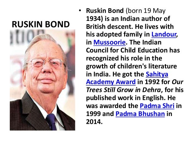 autobiography of ruskin bond in english
