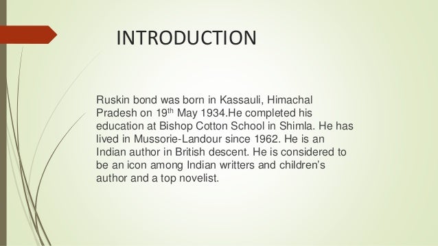Ruskin bond