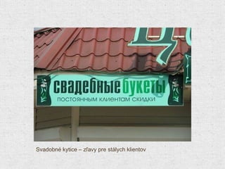 Svadobné kytice  –  zľavy pre stálych klientov 