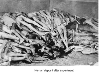 Human deposit after experiment
 